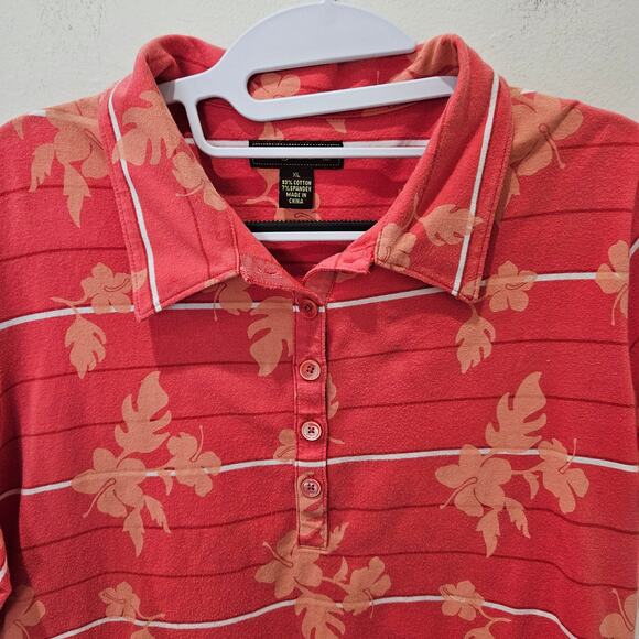 Women's Tommy Bahama Top 18  Golf with Cap Sleeves  Size XL - Picture 3 of 9